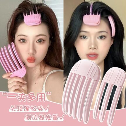 Fluffy hairpin curling bangs