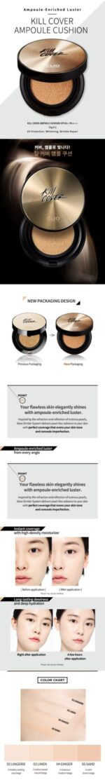 [CLIO] Kill Cover Ampoule Cushion Set (+Refill) - Image 8
