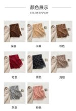 2025 New British Style High-End Scarf for Women, Double-Sided Jacquard Tassel Long Shawl, Two-Way Use, Thick - Image 4