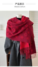 2025 New British Style High-End Scarf for Women, Double-Sided Jacquard Tassel Long Shawl, Two-Way Use, Thick - Image 10