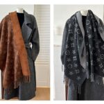 2025 New British Style High-End Scarf for Women, Double-Sided Jacquard Tassel Long Shawl, Two-Way Use, Thick