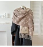 2025 New British Style High-End Scarf for Women, Double-Sided Jacquard Tassel Long Shawl, Two-Way Use, Thick - Image 13