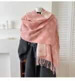 2025 New British Style High-End Scarf for Women, Double-Sided Jacquard Tassel Long Shawl, Two-Way Use, Thick - Image 20