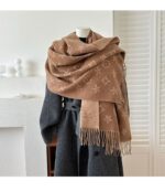 2025 New British Style High-End Scarf for Women, Double-Sided Jacquard Tassel Long Shawl, Two-Way Use, Thick - Image 26