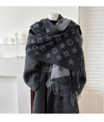 2025 New British Style High-End Scarf for Women, Double-Sided Jacquard Tassel Long Shawl, Two-Way Use, Thick - Image 29