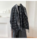 2025 New British Style High-End Scarf for Women, Double-Sided Jacquard Tassel Long Shawl, Two-Way Use, Thick - Image 28