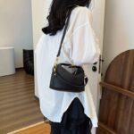 Lychee Pattern Elegant Crossbody Bag, Simple and Unique Design, Stylish and Versatile Shoulder Bag, Handbag/Bucket Bag - Image 28