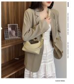 Lychee Pattern Elegant Crossbody Bag, Simple and Unique Design, Stylish and Versatile Shoulder Bag, Handbag/Bucket Bag - Image 13