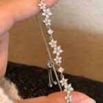 Silver and gold rose bracelet - Image 4