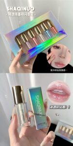 SHAQINUO Clear Lens Surface Shimmering Lip Gloss
