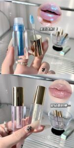 SHAQINUO Clear Lens Surface Shimmering Lip Gloss - Image 2