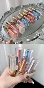 SHAQINUO Clear Lens Surface Shimmering Lip Gloss - Image 3